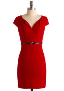 And We're Live Dress in Cherry  Mod Retro Vintage Dresses