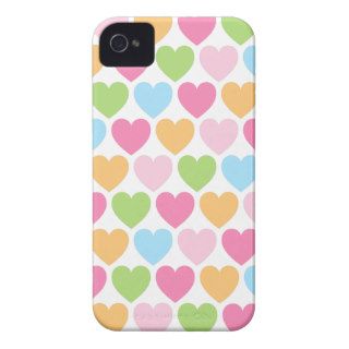 Cute candy hearts girly iPhone 4 case for girls