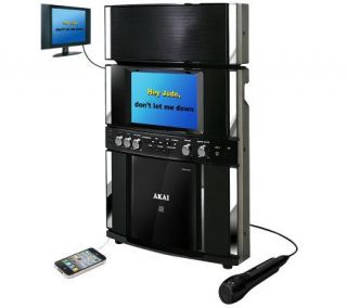 Akai Front Loading CD Karaoke System w/ Microphone —