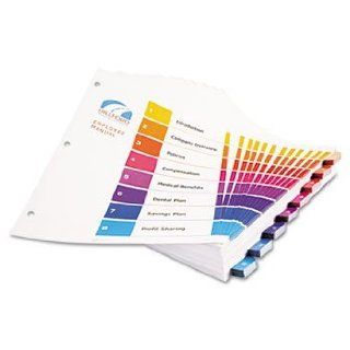 Avery Ready Index Contemporary Multicolor Table of Contents Divider Sets Uncollated in Bulk Packs INDEX, READY, 8TAB, 24ST/BX (Pack of2) : Binder Index Dividers : Office Products