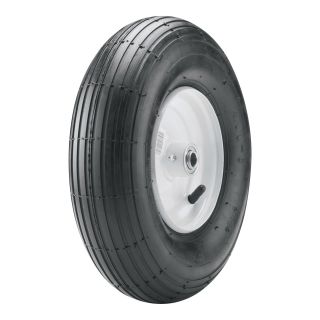 Marathon Tires Wheelbarrow Assembly, 5/8in. Bore — 13 x 4.00-6  Wheelbarrow Wheels