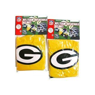 Pro Specialties Green Bay Packers Team Logo Inflatable Helmets (2  Sporting Goods  Sports & Outdoors