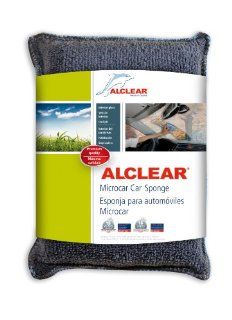 ALCLEAR U.S. 950014GS Microcar Ultra Microfibre Car Sponge (5.12 x 3.94 x 1.38 in), colour anthracite blue, always super soft, acts against misty windows, glass sponge for windscreens, anti misting   clear vision instead of accident risk: Automotive