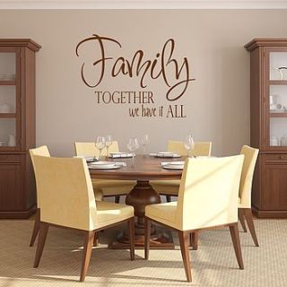 family quote vinyl wall sticker by mirrorin