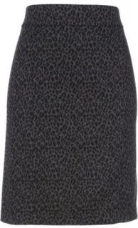 Counterparts Cheetah Print Skirt Small Black/grey at  Womens Clothing store:
