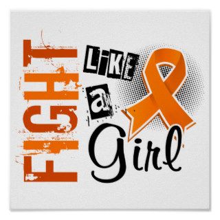 Fight Like A Girl Multiple Sclerosis 36.8 Poster