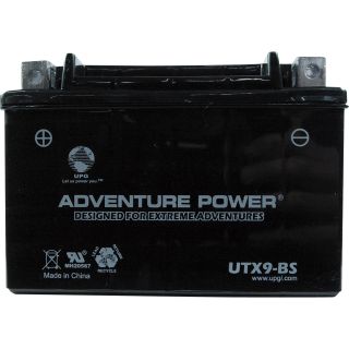 UPG Sealed Motorcycle Battery — 12V, 8 Amps, Model# UTX9-BS  Motorcycle Batteries