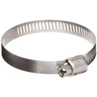 Ideal 62M Series Stainless Steel Ear Hose Clamp, 1" Clamp ID, 2"Clamp OD, Band Width, Pack Of 10 Single Ear Clamps
