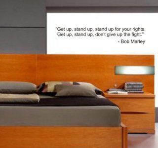 Get up Stand up BOB MARLEY QUOTE decal sticker wall jamaica reggae rasta music beautiful modern cool   Wall Decor Stickers  