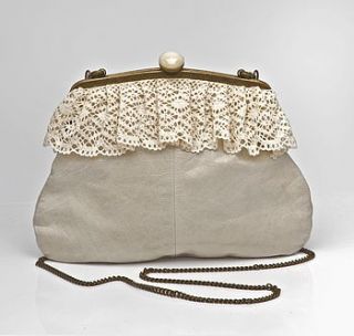 lacy leather frame bag by coco barclay