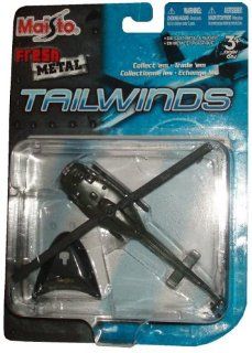 Maisto Fresh Metal Tailwinds 1:87 Scale Die Cast United States Military Aircraft   U.S. Marine Corps Multipurpose Military Helicopter : Bell UH 1 Iroquois "Huey" with Display Stand: Toys & Games