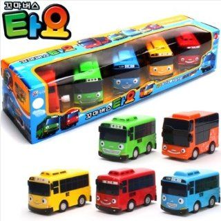 Little Bus TAYO Toy 5 pcs (Tayo + Rogi + Gani + Rani + Citu): Toys & Games