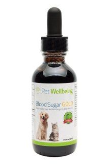 Pet Wellbeing   Blood Sugar Gold   Cat Diabetes Support   A Natural, Herbal Supplement to Help Support Your Cat's Blood Sugar Level   2 oz (59ml) Liquid Bottle : Pet Supplements And Vitamins : Pet Supplies