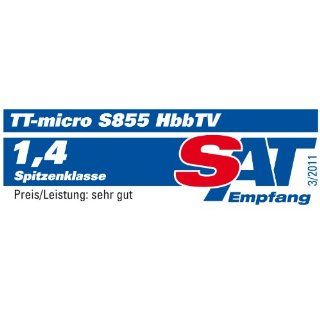 TT micro S855 HbbTV HDTV Satelliten Receiver (HD+, CI+/CI Schacht, Kartenleser, HDMI, PVR Ready, USB 2.0, inkl. HD+ Karte fr 1 Jahr): Heimkino, TV & Video