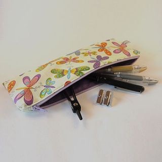 dragonfly pencil case by cherish handmade