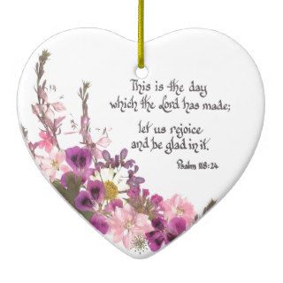 This is the day, Psalm 11824 Christmas Tree Ornaments