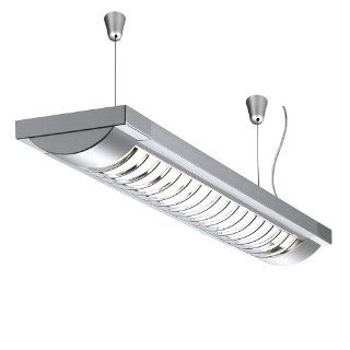 s`luce Office Hnge Rasterlampe 2x36W, silberfarben/chrom MX228A Y40+Abhngeset: Beleuchtung