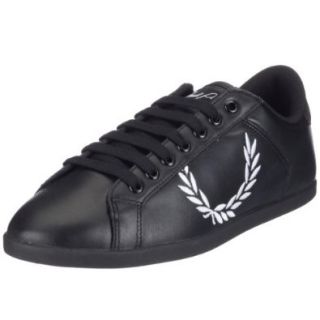 Fred Perry PETERSTOW LEATHER 2 B5037, Herren Sneaker, schwarz, (BLACK/WHITE 231), EU 44, (UK 9.5): Schuhe & Handtaschen