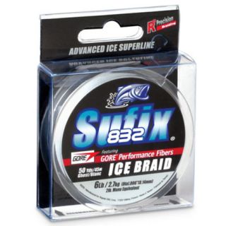 Sufix 832 Advanced Ice Braid 50 yd. Spool Ghost 693438