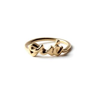 oui ring in 18k gold plated sterling silver by chupi