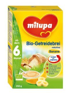 Milupa Bio Getreidebrei Banane 6. Monat, 5er Pack (5 x 250 g): Lebensmittel & Getrnke