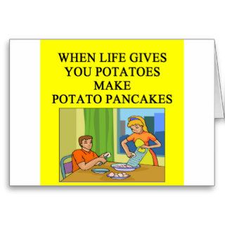 latkes potato pancake joke greeting card