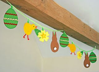 easter bunting by nickynackynoo