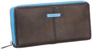ESPRIT Esprit Portemonnaie P15015, Damen Geldbrsen, Braun (Choc Brown 248), 20x10x1 cm (B x H x T): Schuhe & Handtaschen