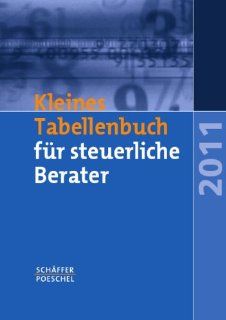 Kleines Tabellenbuch fr steuerliche Berater 2011: Katharina Jenak, Eberhard Rick, Wilfried Braun: Bücher