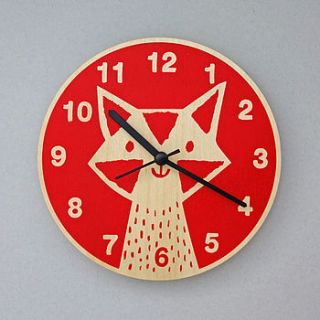fox clock by lisa jones studio