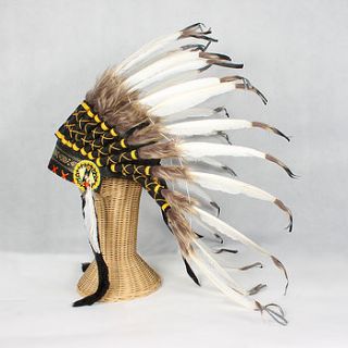 great plains indian chief feather headdress by the gorgeous company
