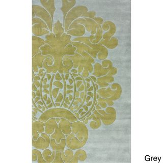 Nuloom Handmade Modern Damask Wool Rug (5 X 8)