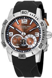 Stuhrling Original Men's 265A.331659 Leisure Gen Y Sport Quartz Chronograph Brown Watch: Watches