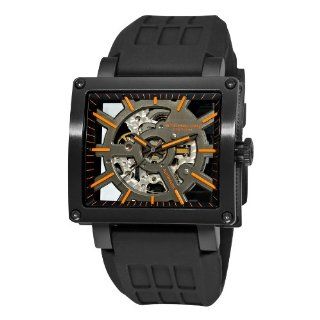 Stuhrling Original Men's 257R.335657 Wild Axis Automatic Skeleton Black Watch: Watches