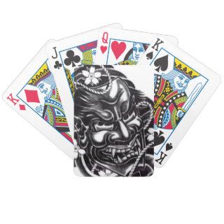 Oni Mask Japanese Design Poker Deck