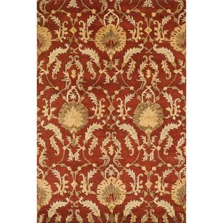 Hand tufted Ferring Persimmon Wool Rug (36 X 56)