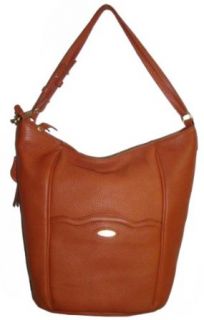 Tahari Women's Genuine Leather Tote Handbag, Large Pumpkin: Shoes