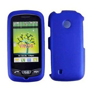 For Verizon Un270 Attune Cosmos Touch Accessory   Rubber Blue Hard Case Proctor Cover: Cell Phones & Accessories