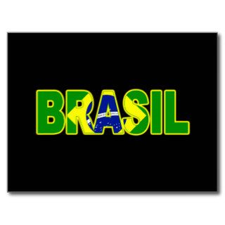 Brasil Flag Postcard