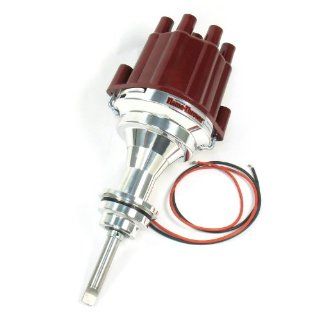 Pertronix D141801 Flame Thrower Plug and Play Non Vacuum Advance Red Cap Billet Electronic Distributor with Ignitor II Technology for Chrysler/Dodge/Plymouth 273 360: Automotive