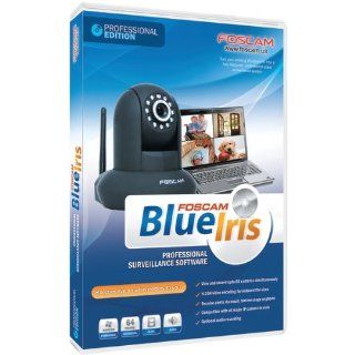 Foscam Blue Iris Professional Surveillance Software   Up to 64 Cameras, SMS/Text Message Alerts, H.264 Encoding, Supports most major IP Camera brands and CCTV Systems: Computers & Accessories