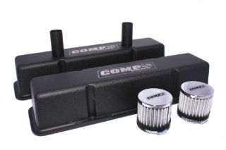 COMP Cams 283 Die Cast Aluminum Dual Breather Valve Cover for Small Block Chevrolet Circle Track Applications: Automotive