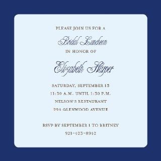 Dark Blue And Light Blue Square Party Invitations: Health & Personal Care