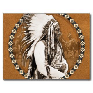 Vintage Photo Sitting Bull Post Card
