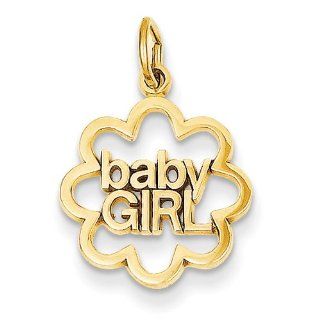 14k Baby Girl Charm: Jewelry