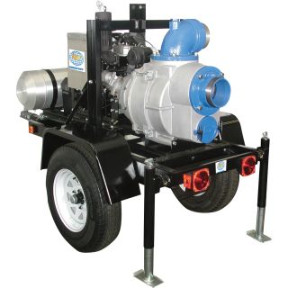 IPT Pumps Trash Pump — 6in. Ports, 60,000 GPH, 3in. Solids Capacity, 660cc Honda GX660 Engine, Model# 5581-IPT-96  Engine Driven Full Trash Pumps