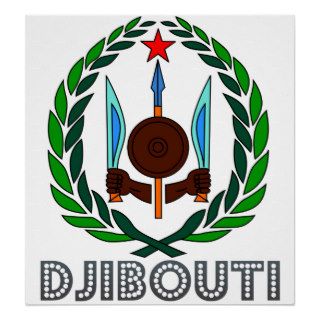 Djibouti Coat of Arms Poster