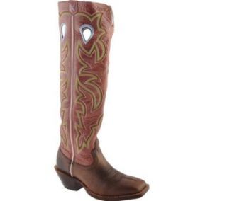 Twisted X Western Boots Womens Buckaroo 6 M Chocolate Rose WBKL002: Shoes