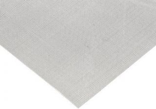 304 Stainless Steel Woven Mesh Sheet, Unpolished (Mill) Finish, ASTM E2016 06, 12" Width, 12" Length, 0.009" Wire Diameter, 73% Open Area: Stainless Steel Metal Raw Materials: Industrial & Scientific