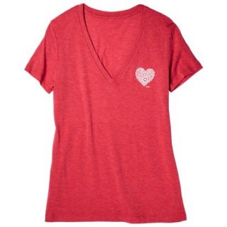 Juniors V Neck Brand Love T Shirt